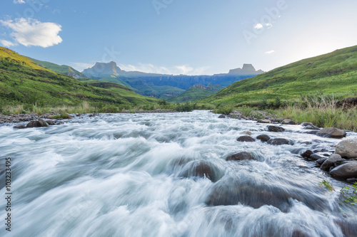 Tugela River flowing strong