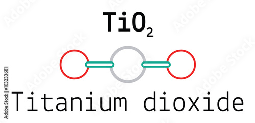 TiO2 titanium dioxide molecule photo