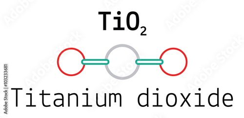 TiO2 titanium dioxide molecule