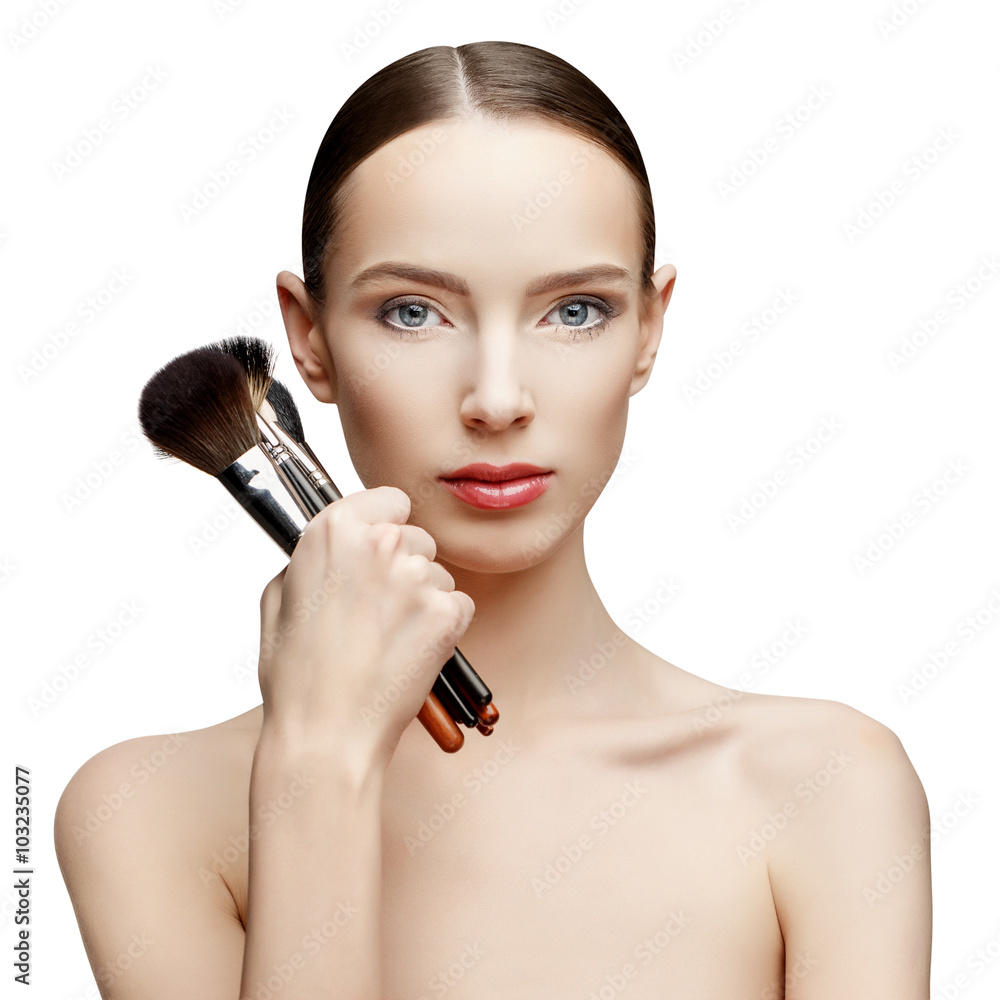 Beautiful Woman with Clean Fresh Skin 