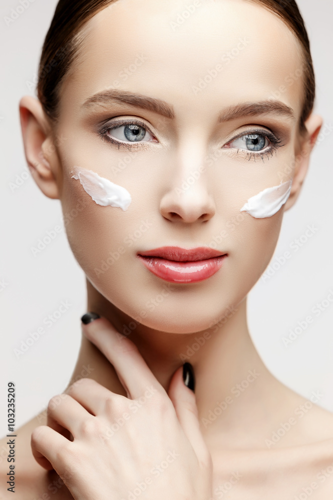 Beautiful Woman with Clean Fresh Skin 