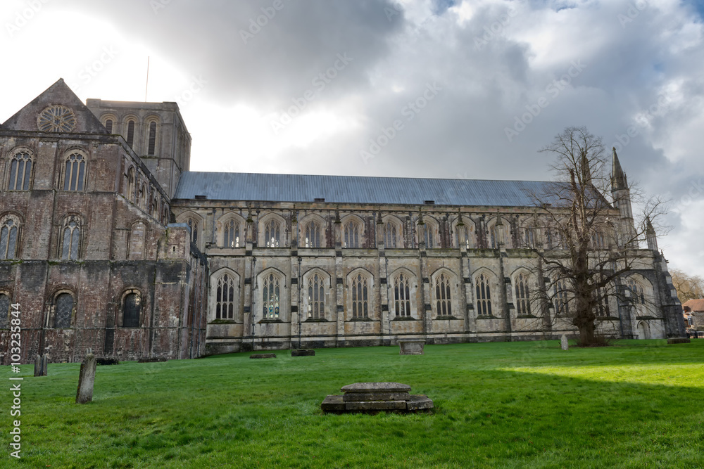 Fototapeta premium Facade of Winchester Cathedral in England