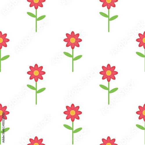 Plakat ładny roślina kwiat wzór