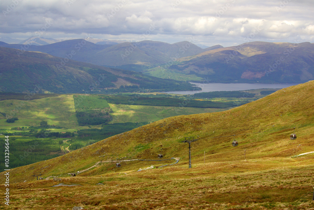 Scotland, West Highlands (Ben Nevis, near Fort William): view fr Scotland, West Highlands (Ben Nevis, near Fort William): view fr