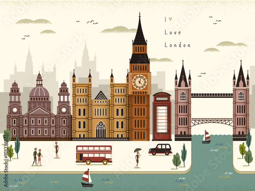 London travel scenery