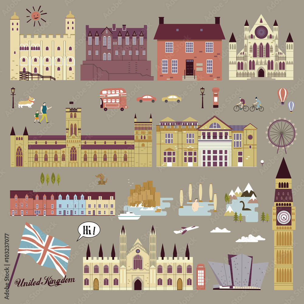 United Kingdom attractions collection