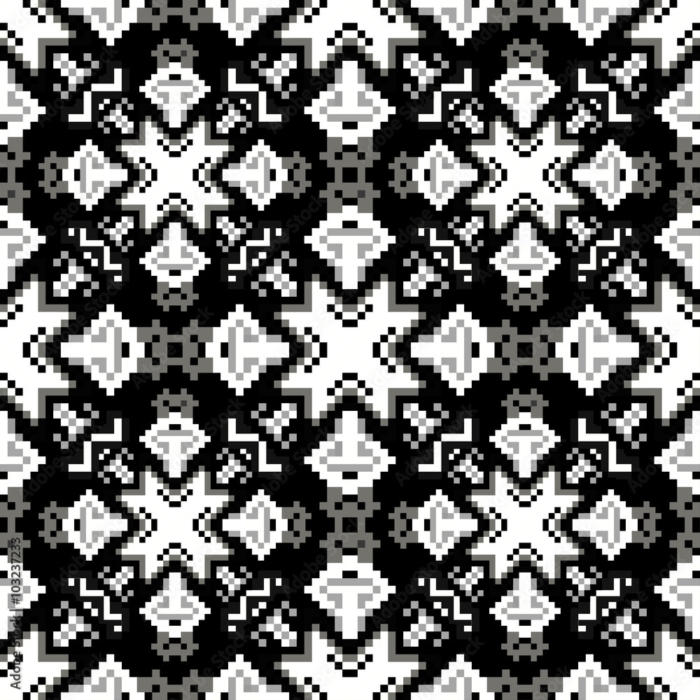 monochrome pixels geometric abstract seamless pattern monochrome pixels geometric abstract seamless pattern