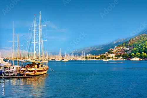 Sailing yachts in Fethiye Turkey