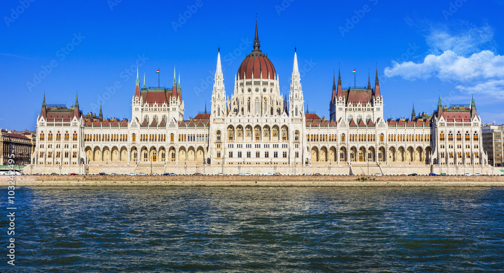 impressive Parliament in Budapest, Hungary