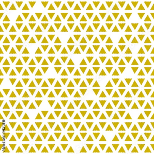 Yellow Triangle Seamless Pattern