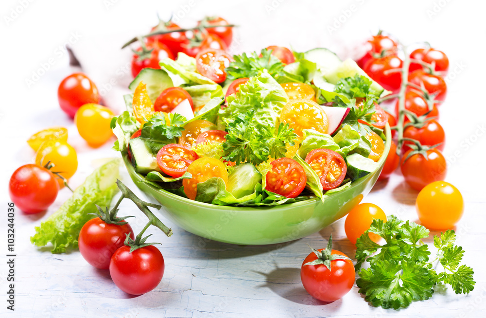 bowl of fresh salad bowl of fresh salad