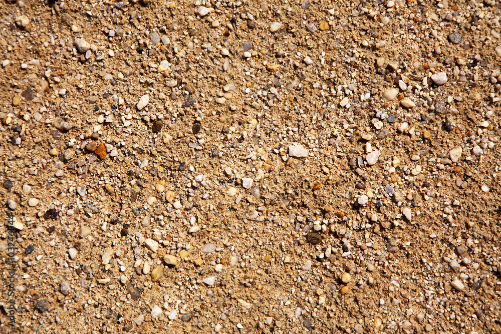 Sand and stone pebbles Sand and stone pebbles