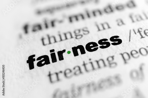 fairness - In German: Kulanz, Gerechtigkeit photo