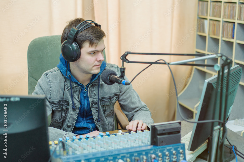 Man portrait radio DJ