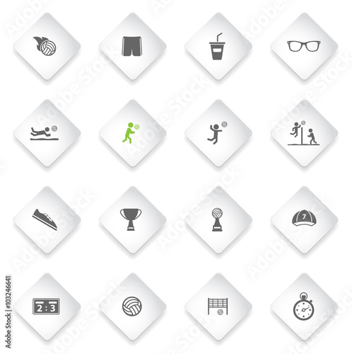 Volleyball simply icons