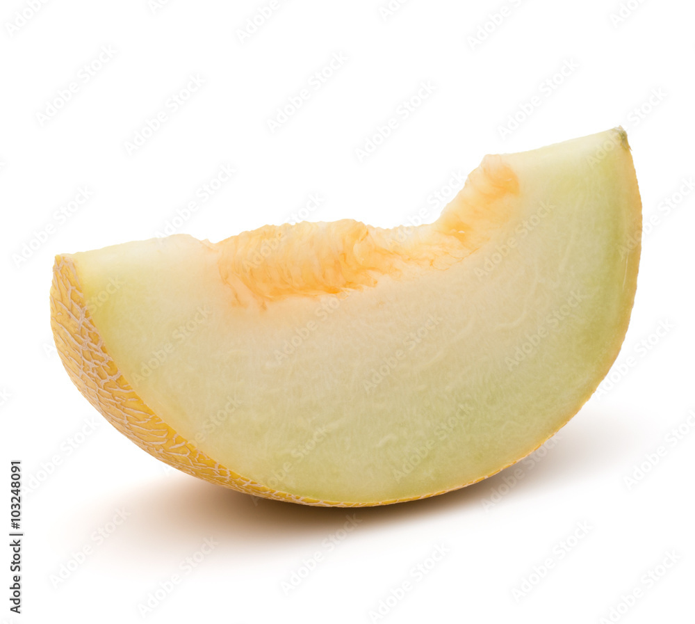 melon slice isolated on white background cutout melon slice isolated on white background cutout