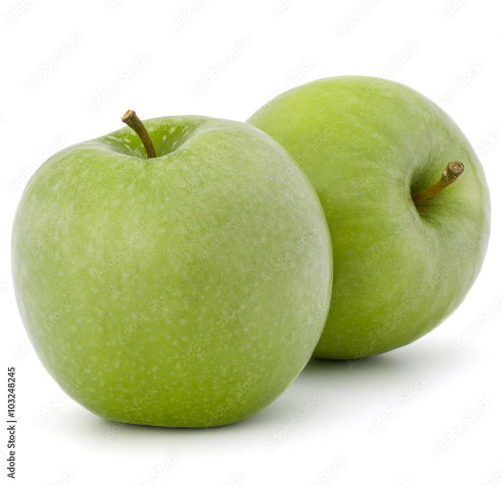 green apple isolated on white background cutout green apple isolated on white background cutout