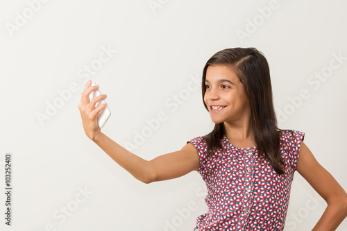 Girl taking a selfie