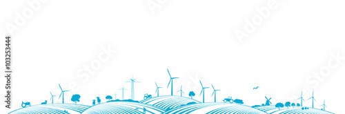Landschaft Windenergie