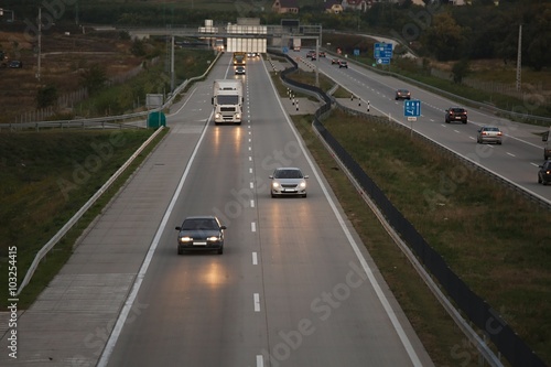 Highway at dusk © Gudellaphoto