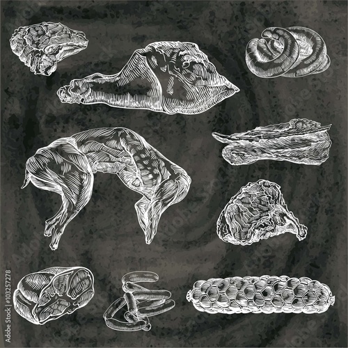 natural meat and products made from it