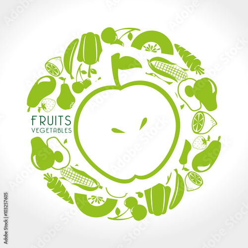 fruits and vegetables design 