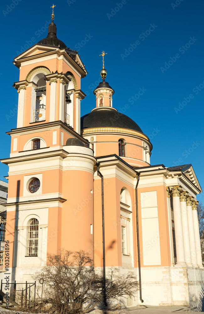 Church of St. Barbara in  street  Varvarka, Russia