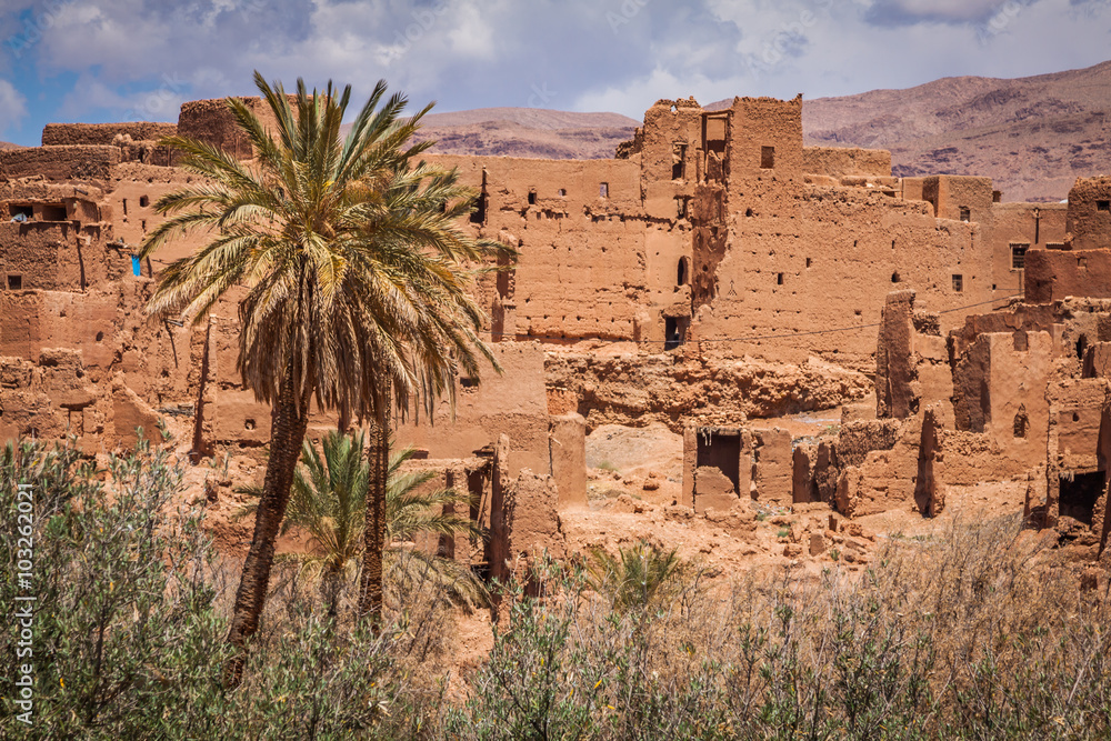 Tinerhir village near Georges Todra at Morocco