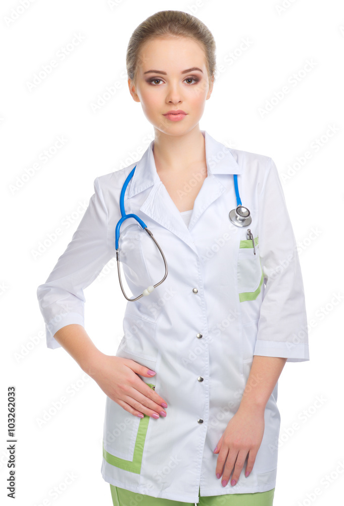 Young doctor isolated Young doctor isolated
