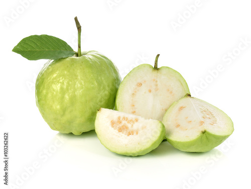 Guava isolated on white background.