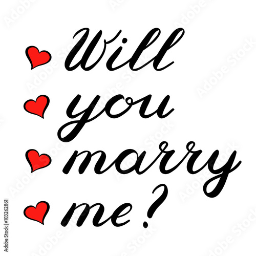 Will you marry me lettering. Cute handwriting.