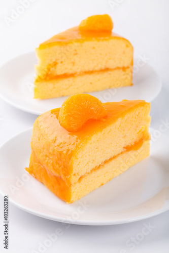 Orange cake Close-up