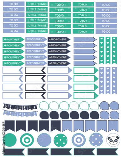 Digital stickers, Digital planner