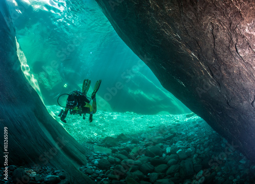 Scuba diving in Switzerland photo
