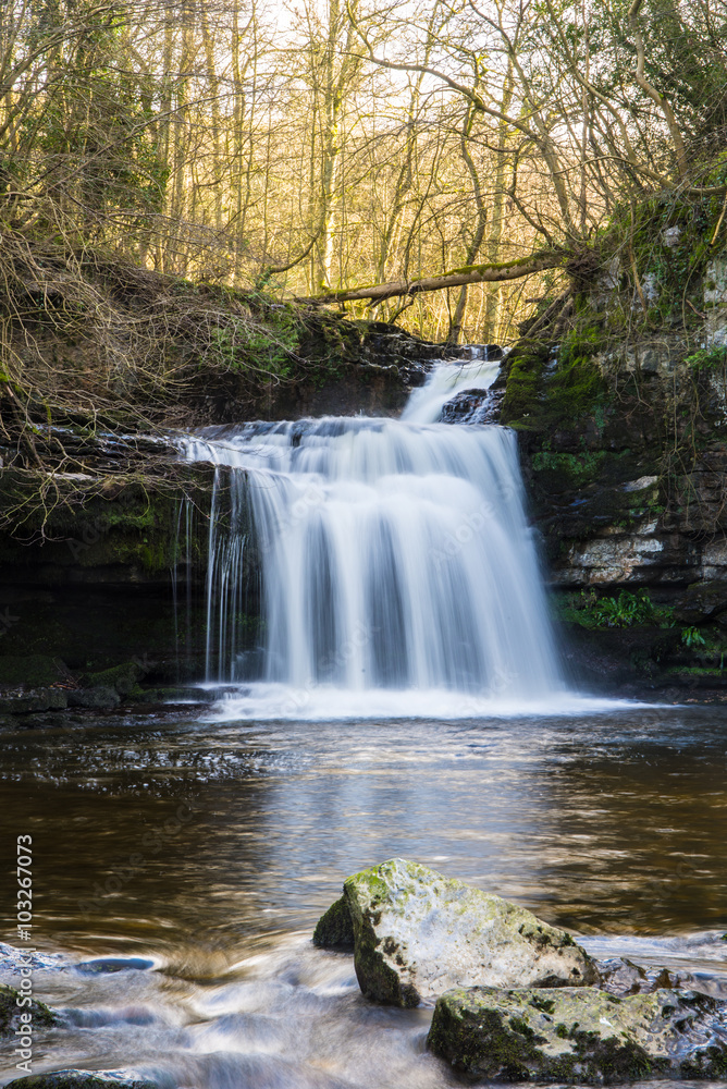 Fototapeta premium Cauldron waterfall, West Burton, Yorkshire.