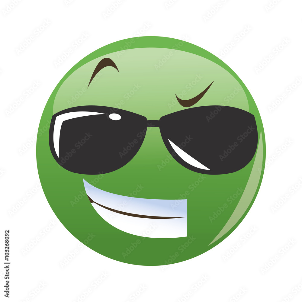 Fototapeta premium Cartoon face design 