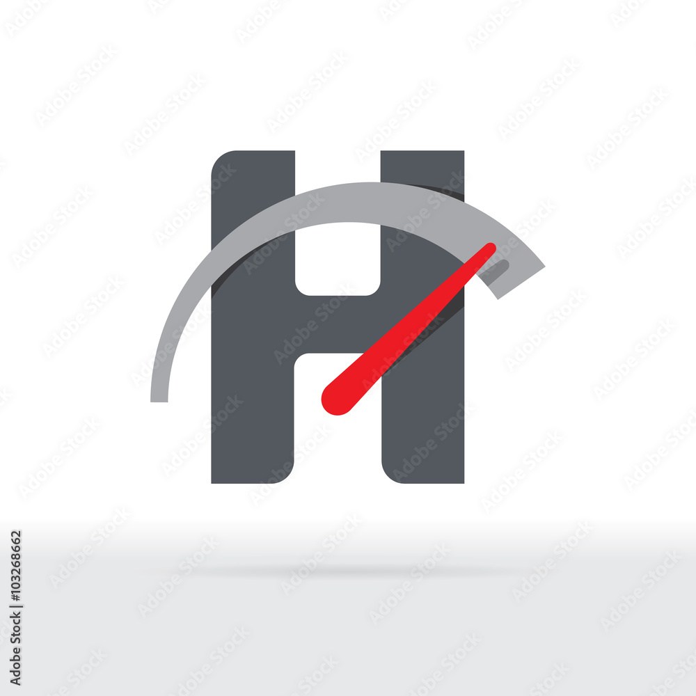 H Letter Car Speedometer, H Letter Meter Logo H Letter Car Speedometer, H Letter Meter Logo