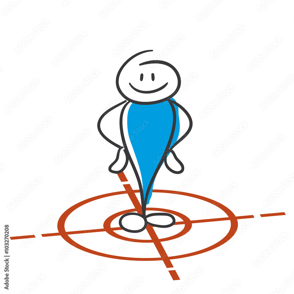 Stick Figure Series Blue Stock Vector | Adobe Stock