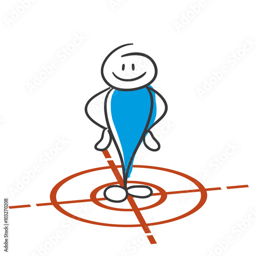 Stick Figure Series Blue