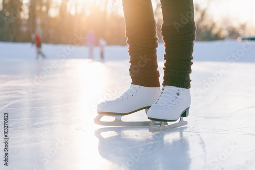 people, winter sport and leisure concept.