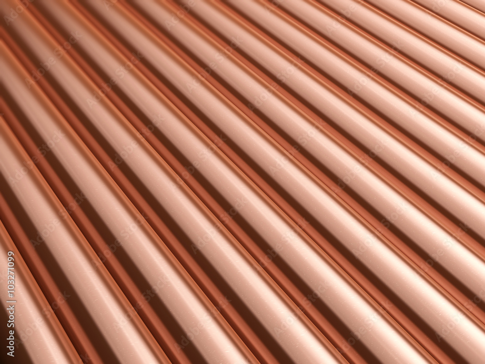 Copper pipes background Copper pipes background