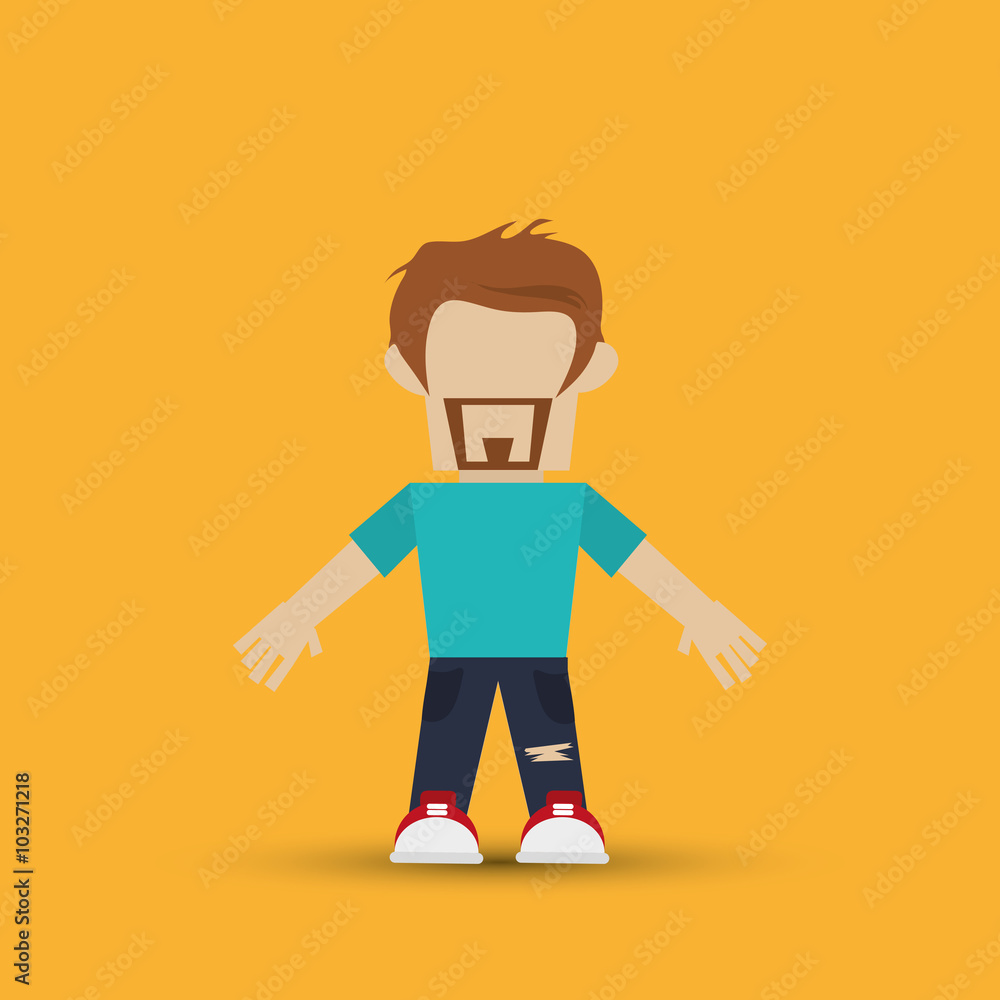Hipster style icon design Hipster style icon design