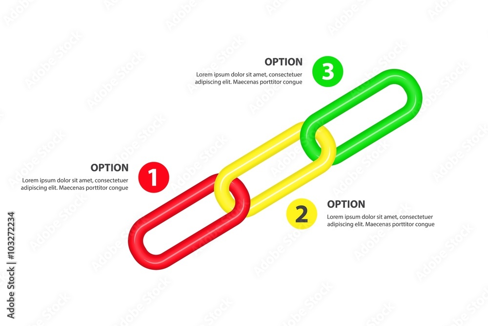 Growing Timeline / links / Value Chain vector infographic template ...