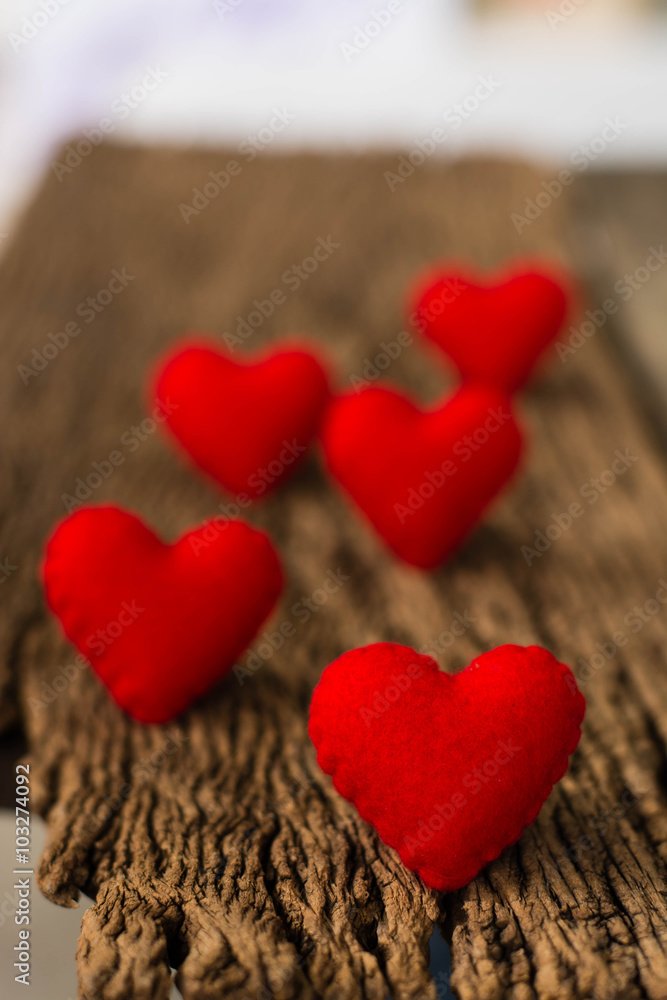 Fototapeta premium red heart as symbol of love, valentines .
