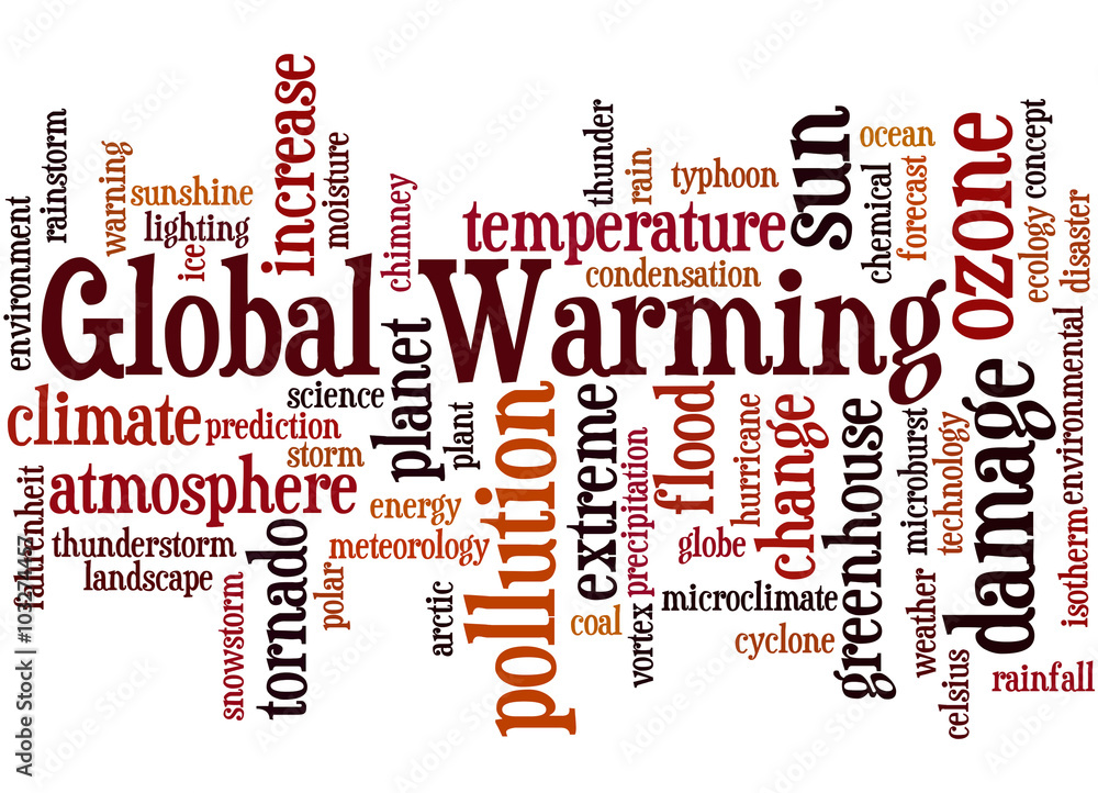 Global Warming, word cloud concept 7 Global Warming, word cloud concept 7