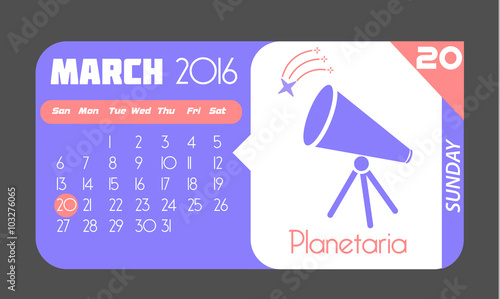 20 March Planetaria