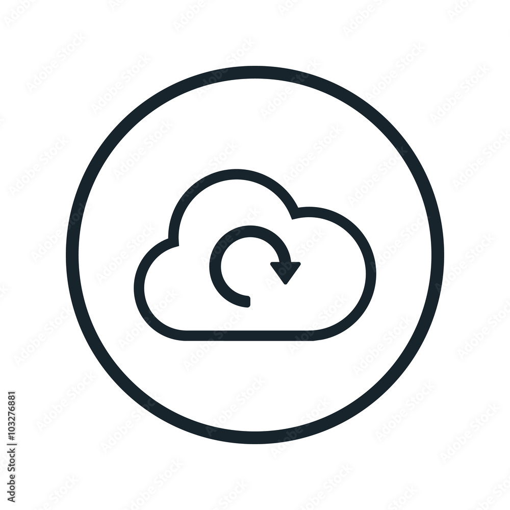 Fototapeta premium cloud storage icon