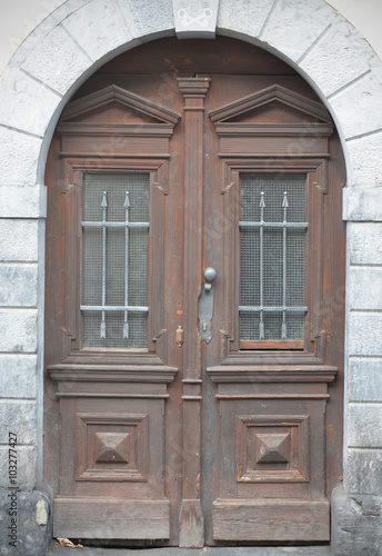 Old doors, handles, locks, lattices and windows © YuryGulakov