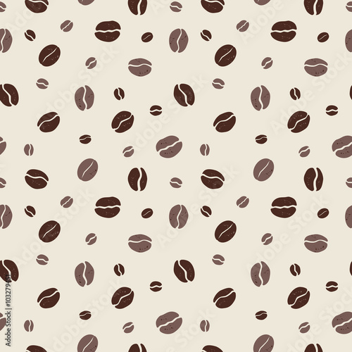 Fotobehang coffee beans pattern
