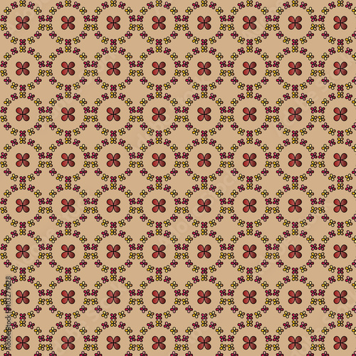 Decorative vector background - abstract brown pattern 